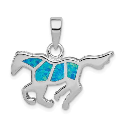 Sterling silver opal pendant