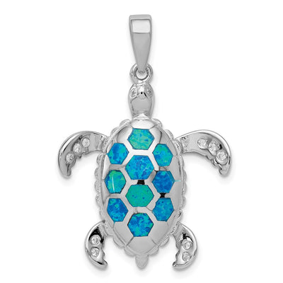 Sterling silver cubic zirconia pendant