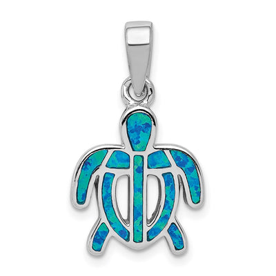 Sterling silver opal pendant