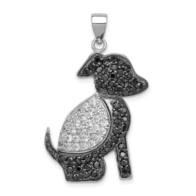 Sterling silver cubic zirconia pendant