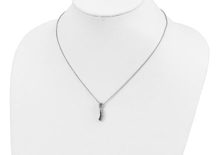 Sterling silver diamond necklace, additional view