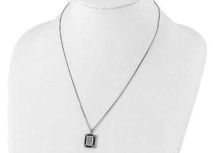 Sterling silver diamond necklace, another view