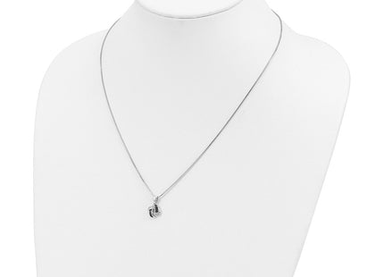 Sterling silver diamond necklace, further view