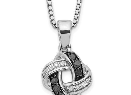 Sterling silver diamond necklace
