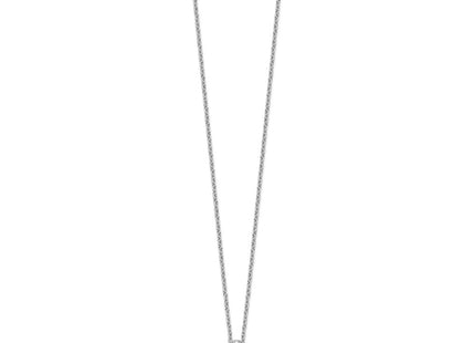 Sterling silver diamond necklace, alternate view