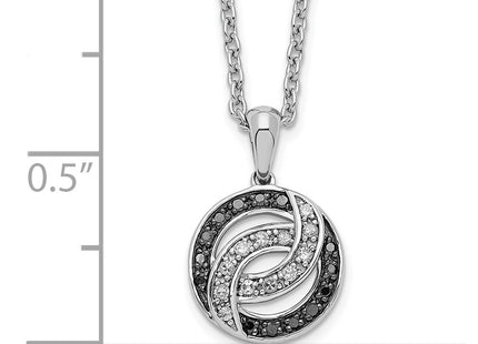 Sterling silver diamond necklace, another view