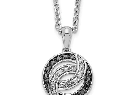 Sterling silver diamond necklace