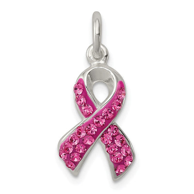 Sterling silver crystal pendant