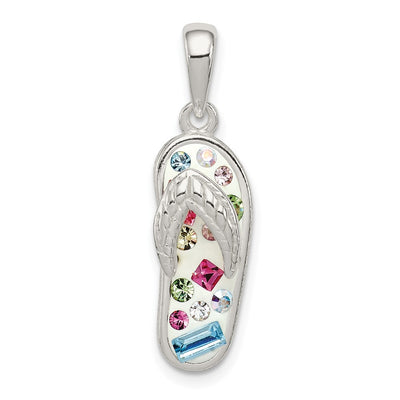 Sterling silver crystal pendant