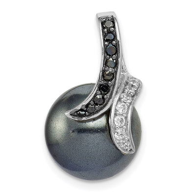Sterling silver cubic zirconia pendant