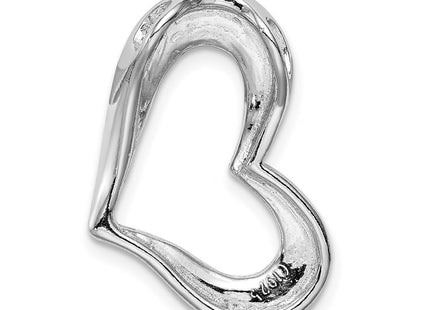 Sterling silver opal heart pendant, further view