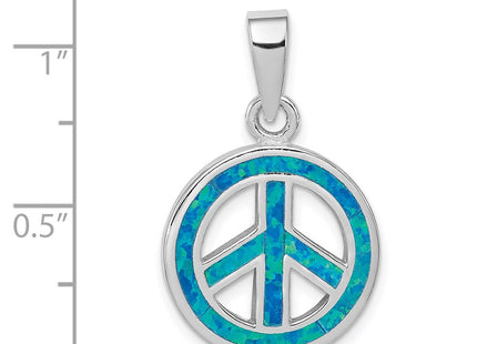Sterling silver opal pendant, another view