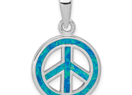 Sterling silver opal pendant