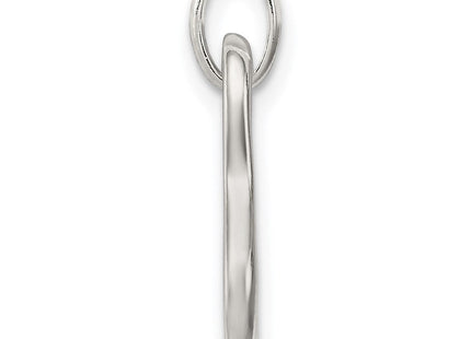 Sterling Silver Polished Open Heart Pendant
