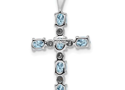 Sterling Silver Pendants Style QP2955AQ - Classique Jewelry Inc.