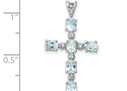 Sterling Silver Pendants Style QP2955AQ - Classique Jewelry Inc.