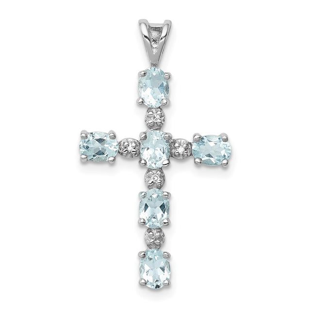 Sterling Silver Pendants Style QP2955AQ - Classique Jewelry Inc.