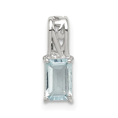 Sterling silver aquamarine pendant