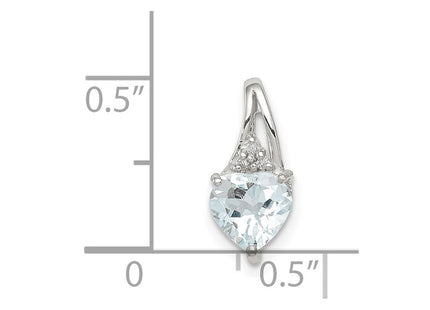 Sterling Silver Pendants Style QP2987AQ - Classique Jewelry Inc.