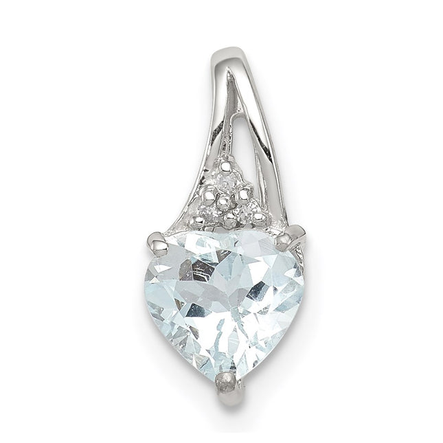 Sterling Silver Pendants Style QP2987AQ - Classique Jewelry Inc.
