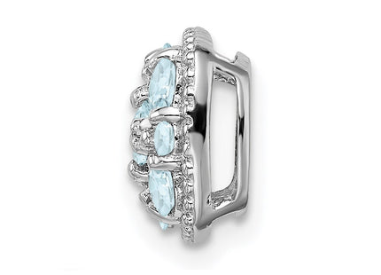 Sterling Silver Pendants Style QP2998AQ - Classique Jewelry Inc.
