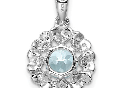 Sterling Silver Pendants Style QP3003AQ - Classique Jewelry Inc.