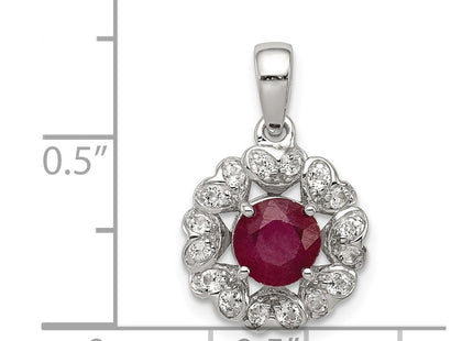 Sterling Silver Pendants Style QP3003R - Classique Jewelry Inc.