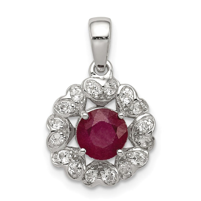 Sterling Silver Pendants Style QP3003R - Classique Jewelry Inc.