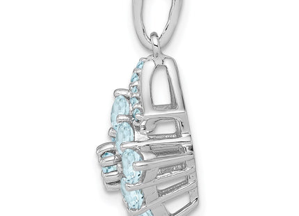 Sterling Silver Pendants Style QP3004AQ - Classique Jewelry Inc.