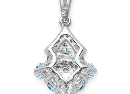 Sterling Silver Pendants Style QP3004AQ - Classique Jewelry Inc.