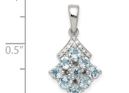 Sterling Silver Pendants Style QP3004AQ - Classique Jewelry Inc.