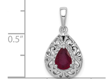 Sterling Silver Pendants Style QP3005R - Classique Jewelry Inc.