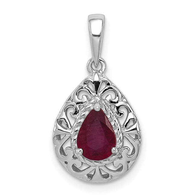 Sterling Silver Pendants Style QP3005R - Classique Jewelry Inc.