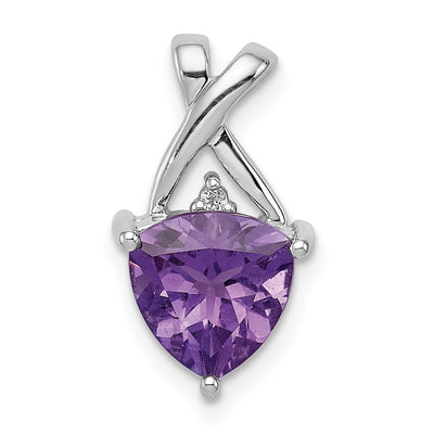 Sterling silver amethyst pendant