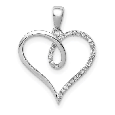 Sterling silver heart pendant
