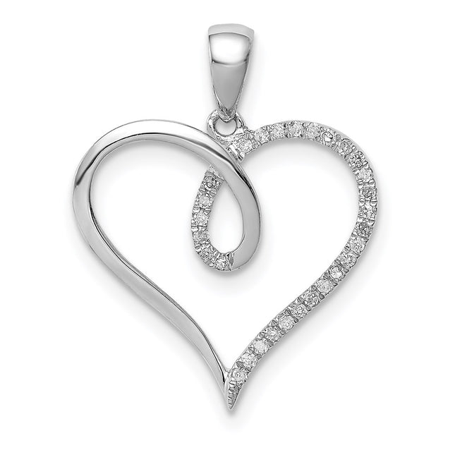 Sterling silver heart pendant