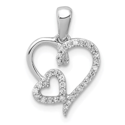 Sterling silver heart pendant