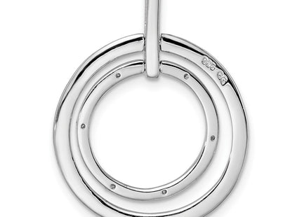 Sterling silver diamond pendant, further view