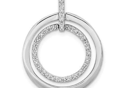 Sterling silver diamond pendant