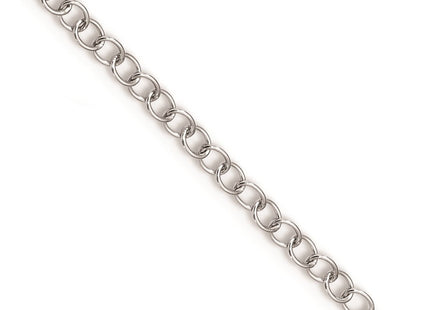 White Night Sterling Silver Rhodium-plated Blue and White Diamond Teardrop Necklace with Extender (Style QP3679)
