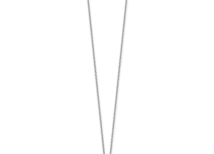 Sterling silver diamond circle necklace, alternate view
