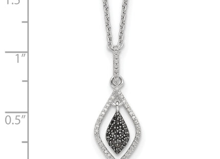 Sterling silver diamond necklace, further view