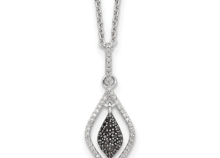 Sterling silver diamond necklace