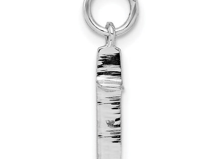 Sterling silver cross pendant, alternate view