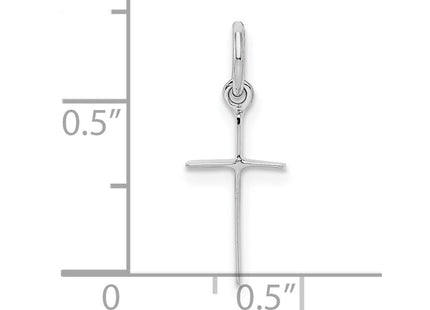 Sterling silver cross pendant, another view