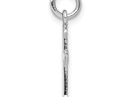Sterling silver cross pendant, alternate view
