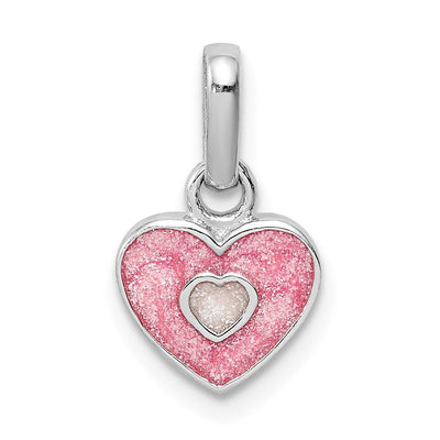 Sterling silver heart pendant