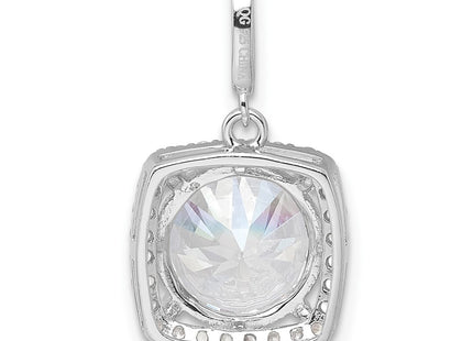Sterling silver cubic zirconia pendant, further view