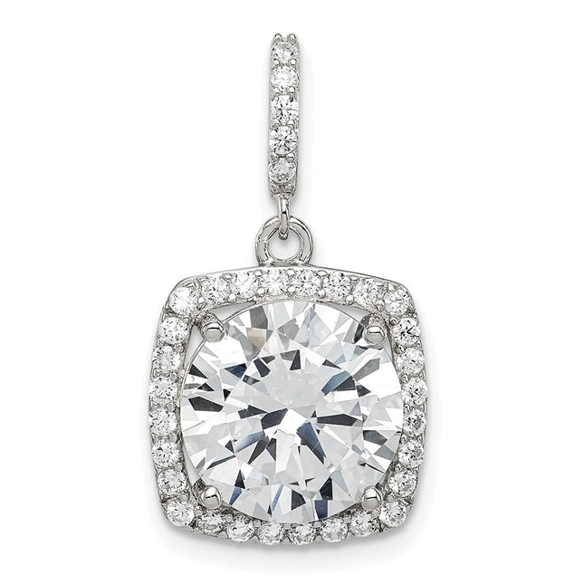 Sterling silver cubic zirconia pendant