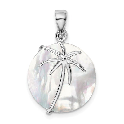 Sterling silver mother of pearl mother pendant